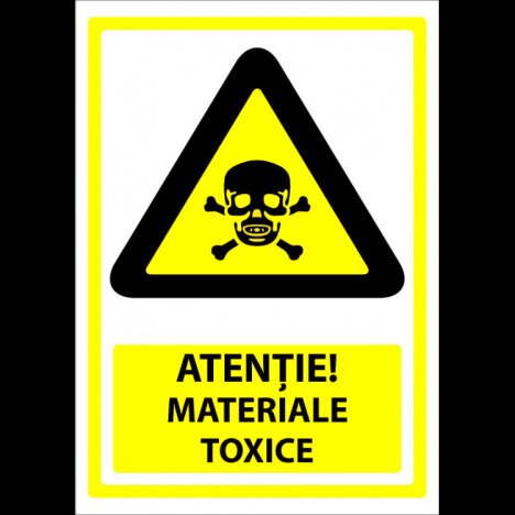 semn pentru materiale toxice