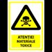 semn pentru materiale toxice